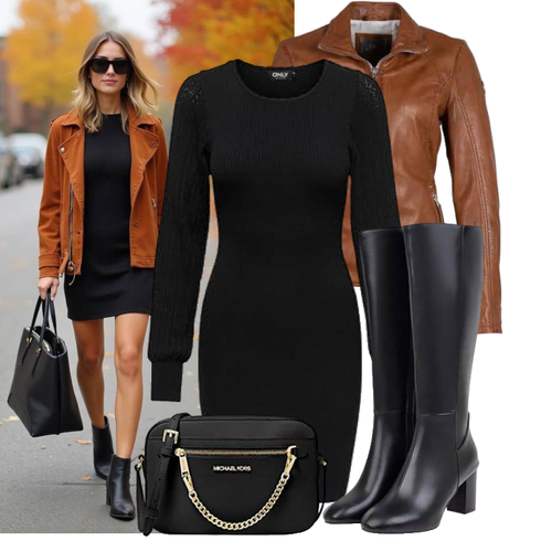 Schwarz/Braun/Weiß Klassischer Stiefel/Spitzer Stiefel/Lammfell Stiefel/Reitstiefel/High Heels Stiefel/Weitschaftstiefel/Langer Stiefel/Kniehoher Stiefel kombinieren