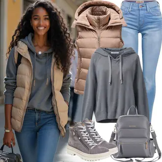 Ausgang Outfits im Winter "Bequemes Frühling Outfit"