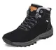 Pastaza Warme Winterschuhe Herren Gefüttert Wanderschuhe Damen Wasserdicht Winterstiefel Outdoor Winter Boots rutschfest Schneestiefel Schwarz, 40