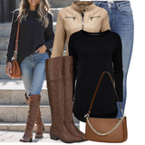 Winter Outfits mit High Waist Jeans image