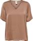 ONLY ONLZIDA SS V-NECK TOP WVN Dames Top - Maat L
