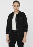 Schwarz Oversize Cordjacken für Damen image