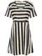 JACQUELINE De YONG Kleid schwarz / perlweiß