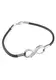 FIRETTI Armband Infinity schwarz / silber