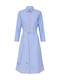 TOM TAILOR Kleid hellblau / orange