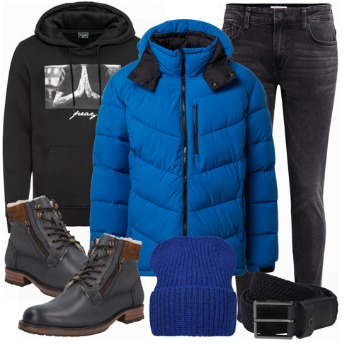 Blau Accessoire Hut About You kombinieren