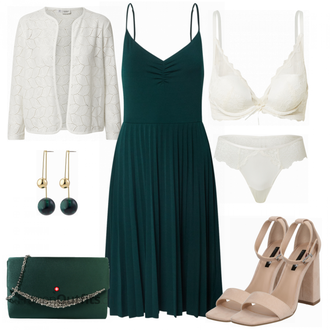 Outfit mit Blau Kleid Große Größe About You "Klassisches Outfit"