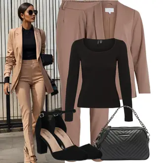 Avec des Franges tenues avec Marron/Gris/Beige/Violet Manteau/Blouse et Tunique/Veste de Blazer/Blazer Chemisier/Blazer Boyfriend/Blazer Casual/Veste en cuir pour hommes/Blazer Élégant/Blazer Long/Blazer Oversize/Blazer Court/Veste en Cuir pour Homme Vila "Tenues d'affaires"
