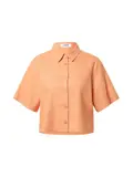 Orange Bouton vers le bas Chemisiers Grandes Tailles pour Femme image