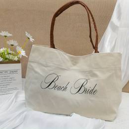 Customized Personalized Bridesmaid Handbags, Customized Beach Handbags With Names, Wedding Handbags, Bridesmaid Gift Bags, Bridal Party Favors,