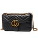 Herbst Und Winter Damen Tasche Samt PU Rhombische Kette Umhängetasche,Black1-23 * 7 * 15cm