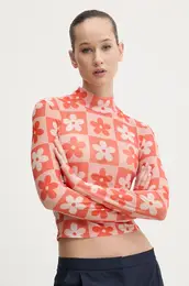 Majica z dolgimi rokavi enska, oranna barva, 50534739