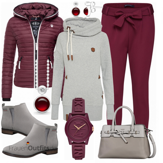 Outfit mit Rot Uhr Armani Exchange "NAVAHOO JACKE"
