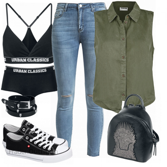 Outfit mit Blau Rucksack Game of Thrones "Outfit für die Freizeit"