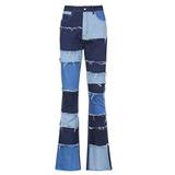High Waist Patchwork Jeans image