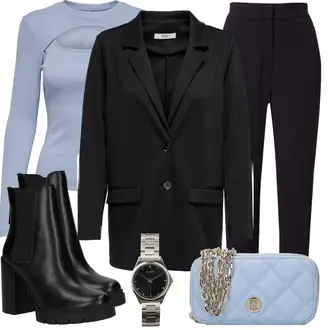 Outfit mit Schwarz Stiefel Mit Keilabsatz/Lederjacke/Plateaustiefelette/Sommerstiefelette/Leder Stiefelette/Plateau Stiefel/Gefütterte Stiefelette Steve Madden "Eleganter Look"