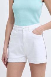 Jeans kratke hlae MANOLA enske, bela barva, W4GD50 D5322
