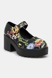 Salonarji TIRA MARY JANES FLORAL EDITION rna barva, ND68