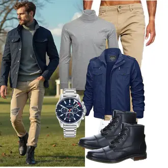 Schick Outfit mit Bugatti "Freizeit Outfit"Look: Schick, Schlichte, Feine