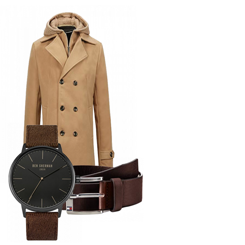 Braun WinterMantel/Winter Parka Allthemen kombinieren