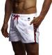 Leif Nelson Herren Sommer Badehosen Badeshorts Schwimmhose Schwimmshorts Beachshorts Strand Shorts Kurze Hosen Freizeithosen Jogginghose Cargo Hose Bermuda Chino LN9230; Medium; Weiß