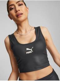 Černý sportovní crop top - Dámské