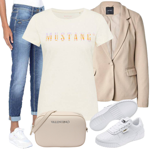 Herren Lederjacke/Girlfriend Jeans/Boyfriend Jean/Dad Jeans/T-Shirt/Tapered-Jeans/Mom Jean/Cropped Jeans/Formelles Hemd Gang kombinieren