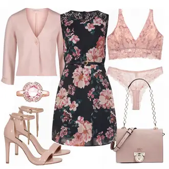 Party Outfits mit Schwarz Kleid VERO MODA "VERO MODA kleid"