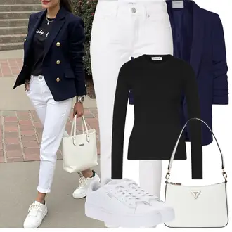 Kombinacije za festival sa Crna Pleteni top/Majica S Visokim Okovratnikom/pletena košulja Edited "Proljetni Outfit"