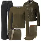Outfits mit grauen Jeans-Culottes image