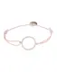 Lua Accessories Armband Circle of Life rosa / silber