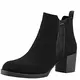 Schwarze Leder Stiefeletten