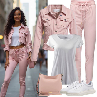 Streetwear Outfit sa Krem/Bijela Majica za plažu/Majica za plažu/Predimenzionirana majica/Top za plažu/Tunika za Plažu/Pulover za plažu DAY BIRGER ET MIKKELSEN "Ljetni outfit"Look: Unisex, Prevelik, Rap, Boja, klasický, Streetwear, Ležerno, Običan