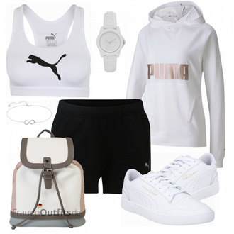 Outfit mit Grau Uhr Armani Exchange "Sport Outfit"