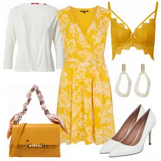 Outfit mit Grau High Heel Boss "Outfit für die Konferenz"