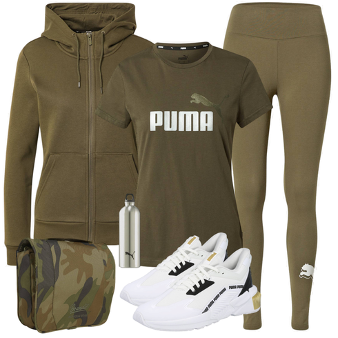 Grün Strumpfhose Puma kombinieren