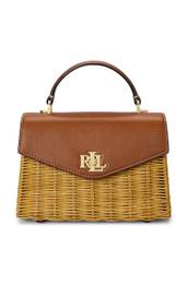 Torbica Lauren Ralph Lauren rjava barva, 431958996