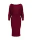 WE Fashion Haljina  tamno crvena