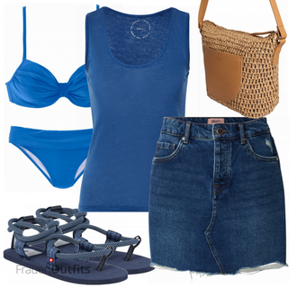 Outfit mit Bademode Lascana "Uraub Outfit"