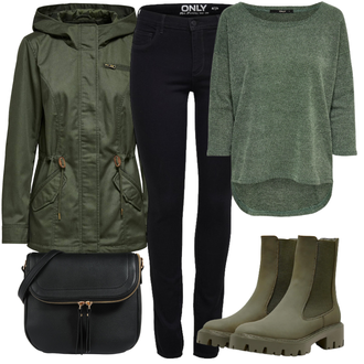 Outfit mit Türkis/Grün/Hellblau 3/4 Bluse/Klassische Tunika/Elegante Tunika/ausgefallene tunika/Festliche Tunika/Lederjacke/Tuniken-Shirt/Shirt & Top Große Größe/Tunika Only "Winter outfit"