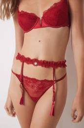 Samostojee nogavice RED XMAS LA VECINA RUBIA rdea barva, 5358627