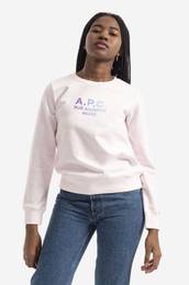 Bombaen pulover A.P.C. Sweat Mathilda enski, roza barva