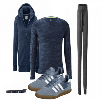 Outfit mit Weiß Sneaker Adidas "Tchibo"