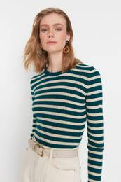 enski pulover Striped