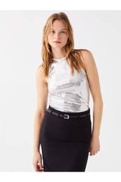 Crew Neck Printed Women's Undershirt