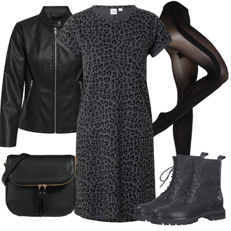 Outfity na zimu s Černá Punčocháče Swedish Stockings "Zimní outfity"
