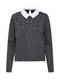 ONLY Pullover MALLY COLLAR dunkelgrau