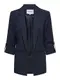 ONLY Damen Blazer ONLKayle Orleen Sakko mit Dreiviertel-Ärmeln 15218743 Night Sky 38