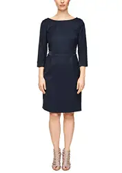 s.Oliver BLACK LABEL Damen 150.10.004.20.200.2012431 Kleid, Navy, 38