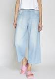 Hellblaue Jeans-Culottes image